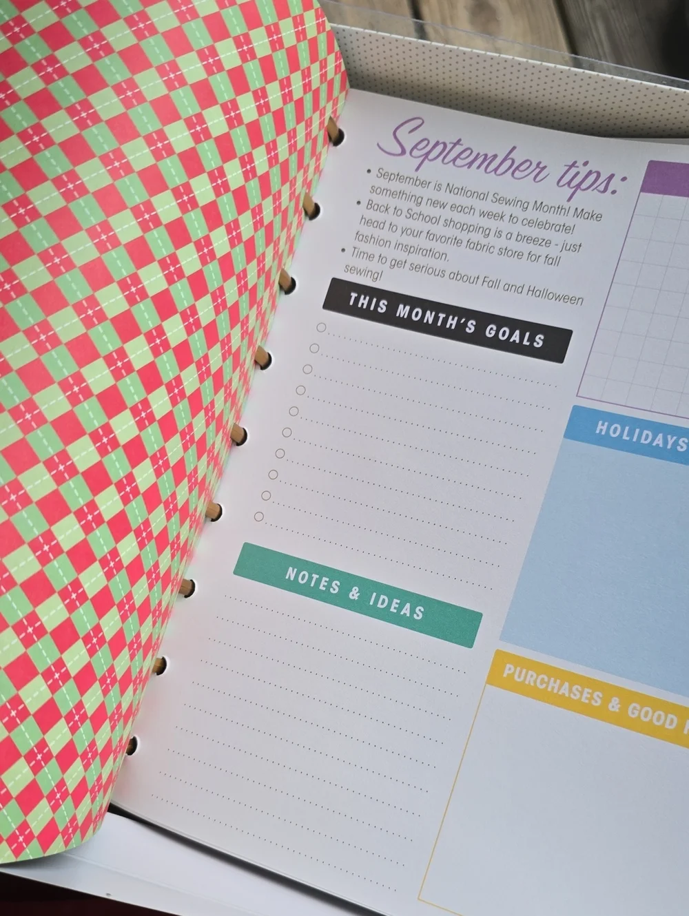 Simplicity 90th Anniversary Vintage Sewing Planner Kit Year At A Glance + Weekly